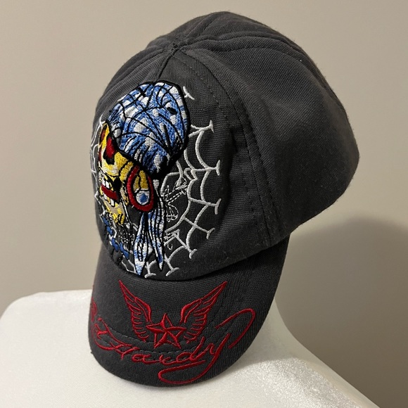 Ed Hardy Pirate Baseball Cap - Picture 2 of 6